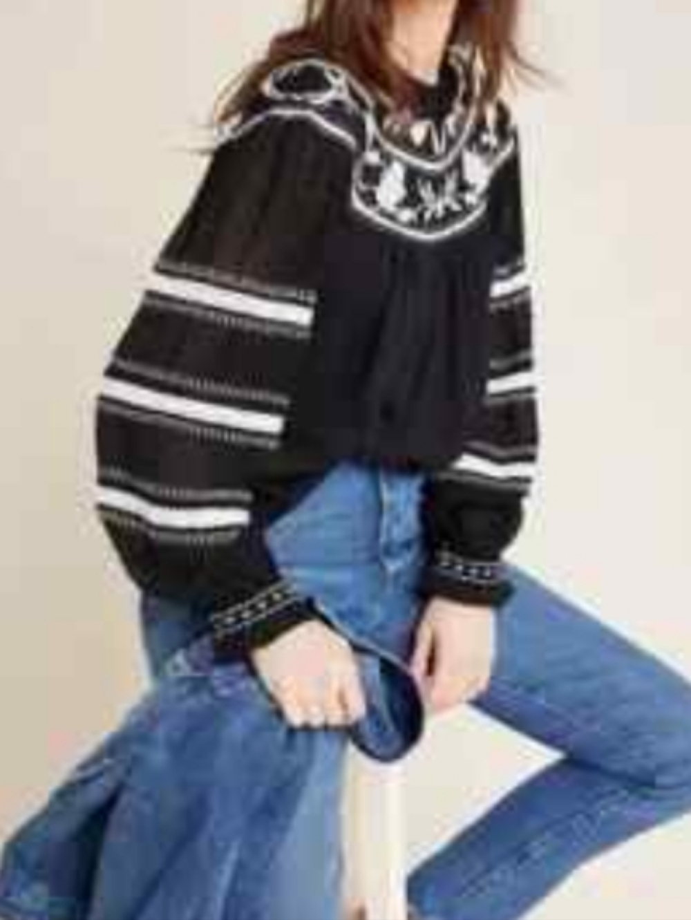 anthropologie MAEVE winona peasant top S M